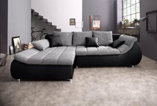 INOSIGN Ecksofa Imola L-Form, wahlweise mit Bettfunktion