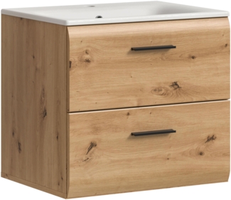 Waschtisch inkl. Waschbecken (B/H/T: 60x55x46 cm) in Artisan Oak Nachbildung und Artisan Oak Nachbildung