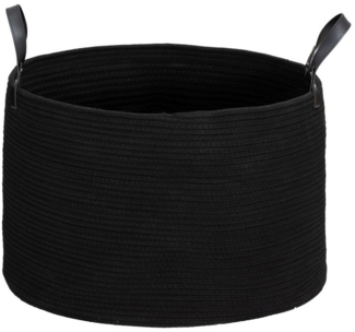 MC Star Wäschekorb 88L Klappbar Wäschesammler mit Griff, Wäschebox für Badezimmer (56 x 56 x 35,5 cm, Schwarz)