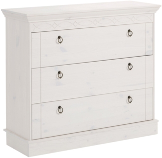 Home affaire Schubkastenkommode Indra, aus massiver Kiefer, mit 3 Schubladen, Breite: 100 cm