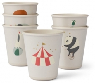 Liewood Lana Becher 6er-Set Circus / Sandy