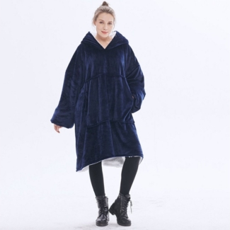 Wohndecke Übergroße Hoodie Fuzzy Blanket, Super weiche, Gemütliche warme, Sunicol, komfortable Riesen-Hoodie, Riesenpullover mit großer Fronttasche