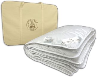 Alpaka Winter Bettdecke, Premium Line, 100% Baby Alpaka Füllung (1615g), Bezugsstoff: 200er Baumwollbatist, Extra warm und kuschelig, 155x200cm, Ideal für Wärmebedürftige von Abolengo de Alpaca