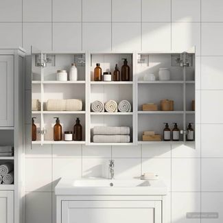 vidaXL Badezimmerschrank-Set 3 pcs 110 x 10,5 x 60,5 cm Holzwerkstoff 3403712
