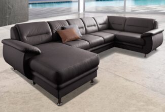 sit&more Wohnlandschaft Mailand U-Form, wahlweise mit Bettfunktion, frei im Raum stellbar