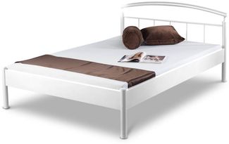 Einrichten24 Metallbett Nina weiß, 140x200 cm