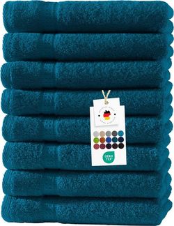 Carpe Sonno Gästehandtücher 30x50 cm 8x Gästetuch Set 100% Baumwolle Frottier Handtücher 500 g/m2, Frottier (Spar-Set, 8-St), Extra Soft & Weich, Saugfähig, Schwer, Atmungsaktiv, schnell trocknend