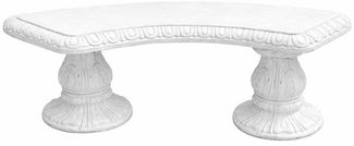 Casa Padrino Jugendstil Gartenbank Weiß 156 cm - Barock & Jugendstil Garten Möbel