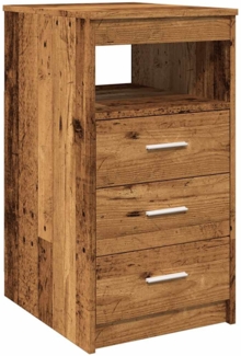 vidaXL Schubladenschrank Altholz-Optik 40x50x76 cm Holzwerkstoff 856004