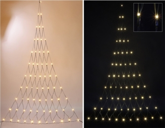 GartenHero LED-Lichternetz LED Lichternetz Tannenbaum Lichterkette Lichtervorhang innen + außen