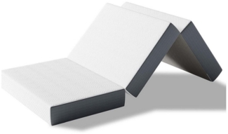Klappmatratze Gästematratze 3-teilige Matratze Faltmatratze, OUNUO, 10 cm hoch, mit Aufbewahrungstasche