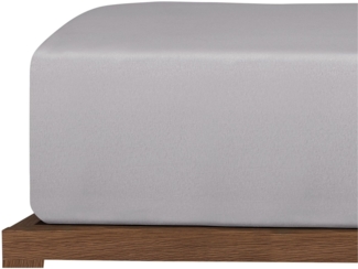 Uncover by Schiesser Spannbettlaken New Jersey - Edeljersey - 100 x 200 cm - Hellgrau
