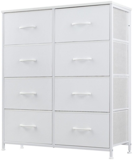 SURFOU Schubkastenkommode Kommode Stoff 8 Schubladen Sideboard Mehrzweckschrank (Schubladenschrank), für Schlafzimmer, Wohnzimmer, Kinderzimmer, Flur, Aufbewahrungsschrank