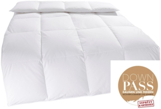 Älgdröm Gänsedaunenbettdecke Luleå Bettdecke 135x200 cm, 155x220 cm, Füllung: 100% Gänsedaunen, Bezug: 100% Baumwolle, Bettdecken, Sommer, Winter, Allergiker geeignet (Hausstauballergiker)