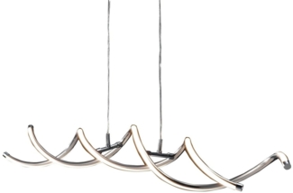 casa NOVA LED Pendelleuchte CALYPSO, 2-flammig, Metall, Touch-Dimmer, Dimmfunktion, LED fest integriert, Warmweiß, Hängeleuchte, Hängelampe