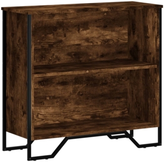 vidaXL Bücherregal Räuchereiche 80x31x74,5 cm Holzwerkstoff 848621