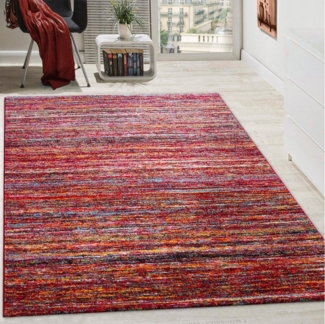 Paco Home Teppich Passion 221, rechteckig, Höhe: 16 mm, Kurzflor, modernes Streifen Design, ideal im Wohnzimmer & Schlafzimmer