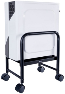 EE EUREKA ERGONOMIC Computerschrank Höhenverstellbarer PC Ständer Rollwagen Universal Verstellbare für CPU (1-St) mit Rollen PC-Schrank, bis 28.4KG, Schwarz, für Büro