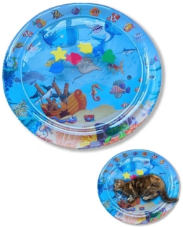 Ledander Hundematte Kratzfeste Katzen-Wasser-Spielmatte im Ozean, Design mit zusätzlichem Schutzbezug für Katzen, Hunde