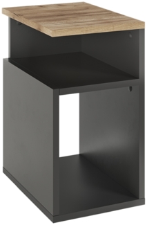 Vicco Nachttisch Anthrazit/Goldkraft Eiche 25x65.3 cm, Elios