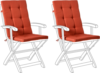 Sitzauflagen 2er Set MAUI PREMIUM Rot