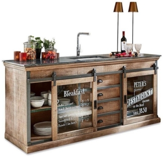 Mirabeau Spülenschrank Spülenschrank Holbrook braun