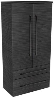 Lanzet Midischrank 60 cm, Schwarz