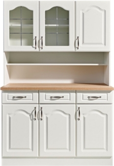 wiho Küchen Küchenbuffet Linz 120 cm breit, in Landhaus-Optik