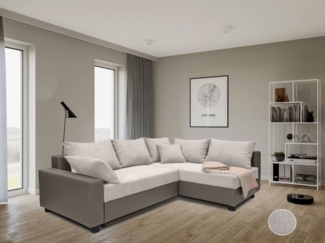 COLLECTION AB Ecksofa Parma L-Form, mit Schlaffunktion und Bettkasten, inklusive Kissen, Bonellfederkern