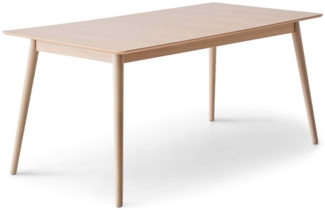 Hammel Furniture Esstisch Meza Designtisch mit Auszugsfunktion und 2 Einlegeplatten, abgerundete Tischplatte MDF, Massivholzgestell, in zwei Breiten