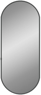 vidaXL Wandspiegel Schwarz 60x25 cm Oval 348204