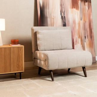 Bronx71 Schlafsessel Hanna recycelter Stoff beige