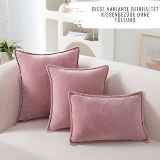 Interior by Hakito Dekokissen 2er Set Kissenbezug inklusive Füllkissen Landhaus Kissen Füllung Farm, Kissenhülle mit Füllung