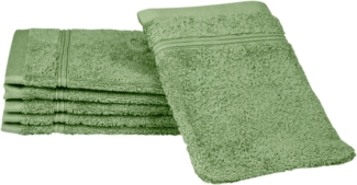 ROSS Waschhandschuh Rubin, (Packung, 6-St), 100% Baumwolle