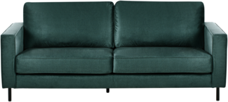 Sofa 3-Sitzer SAVALEN Samtstoff Dunkelgrün