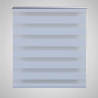 vidaXL Zebra-Rollo 140,9 x 175 cm, Stoffbreite 136,7 cm, Weiß 240222