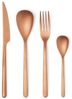 Comas Besteck-Set Canada Vintage Copper 24-tlg, Tafelbesteck, Edelstahl, Kupferfarben, 1231