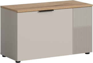 Sitzbank (B/H/T: 80x48x36 cm) in Kaschmir Nachbildung und Kaschmir Nachbildung