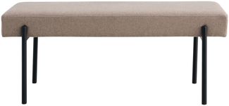 Bank, Stein, schwarze Beine, 100x36x42,5 cm, HN1231