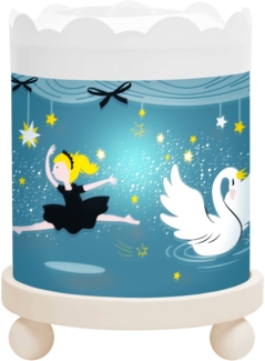 Nacht Licht - Magische Karussel Ballerina - Weiss 12V