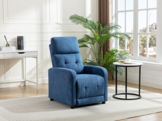 Vente-unique - Relaxsessel - Stoff - Blau - JARAMILO