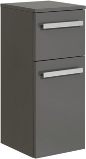 Saphir Unterschrank Serie 4005 Badschrank 30cm breit, 1 Tür, 1 Schublade, inkl. Türdämpfer Badezimmerschrank mit 1 Glas-Einlegeboden, 73 cm hoch, 33 cm tief