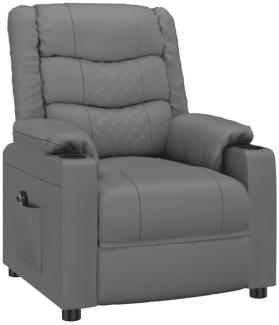 vidaXL Relaxsessel Elektrisch Grau Kunstleder [3143452]