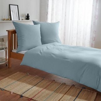 TRAUMSCHLAF Bettwäsche Uni Feinbiber, Biber, 2 teilig, feine warme weiche Biber Qualität