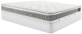 Vente-unique - Bett mit Bettkasten - 180x200 cm - Weiß - Taschenfederkernmatratze mit Memoryschaum - Höhe 21 cm - VITOGO von YSMÉE