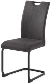 Schwingstuhl Moritz / Max , Metall, Polyester , Anthrazit , 44 x 98 x 58 cm