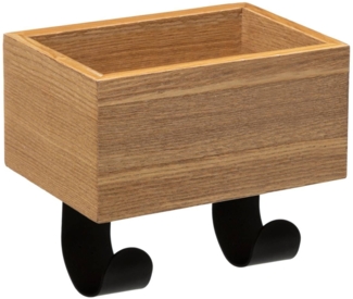 5five - kleiderhaken 2 köpfe leer Tasche Holz