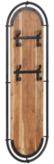 vidaXL Wandgarderoben mit 4 Haken 2 Stk. Massivholz Akazie 4013504