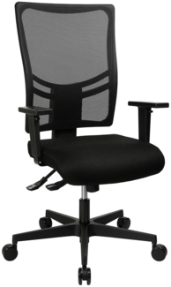 Drehstuhl Aero / Air Comfort, Webstoff, Schwarz