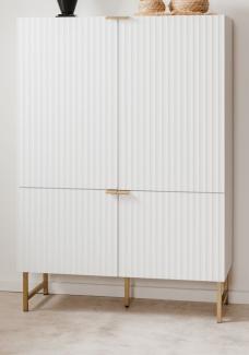 Highboard Hawick in weiß matt 100 x 142 cm